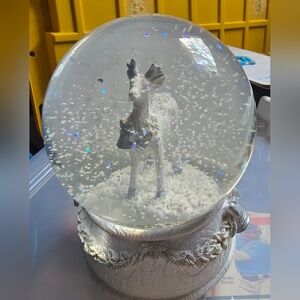 Elegant Snow Globe with Deer